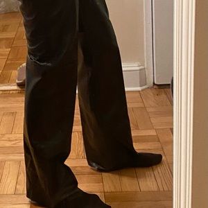 Black Leather Lined Pants.